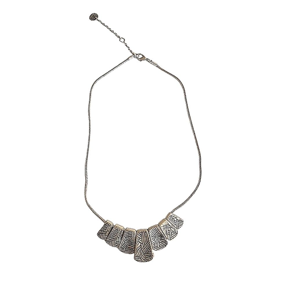 The Sak Small Silver and‎ Gold Reversible Paddle Necklace NWT